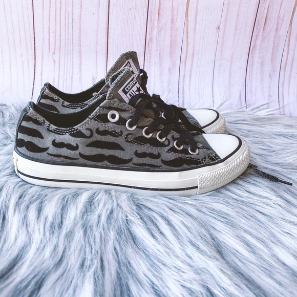 Converse Shoes - Converse All Stars Mustache Sneakers Size 7